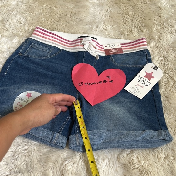 IMPERIAL STAR Girl’s Regular Rise Denim Shorts Size 14 NWT - Picture 8 of 10
